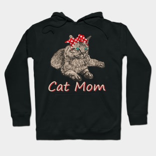 Funny Cat Mom Shirt for Cat Lovers Mothers Day Gift Hoodie